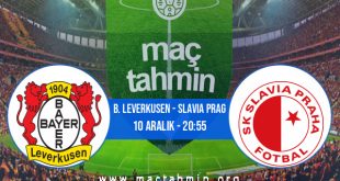 B. Leverkusen - Slavia Prag İddaa Analizi ve Tahmini 10 Aralık 2020