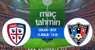 Cagliari - Inter İddaa Analizi ve Tahmini 13 Aralık 2020