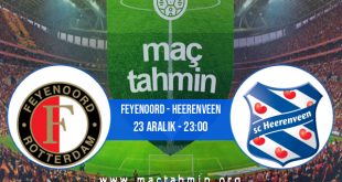 Feyenoord - Heerenveen İddaa Analizi ve Tahmini 23 Aralık 2020