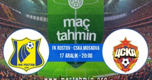 FK Rostov - CSKA Moskova İddaa Analizi ve Tahmini 17 Aralık 2020