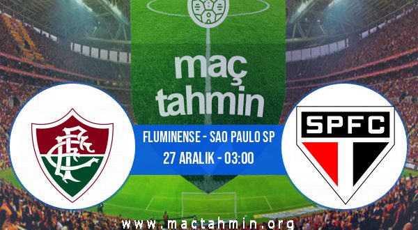 Fluminense - Sao Paulo SP İddaa Analizi ve Tahmini 27 Aralık 2020
