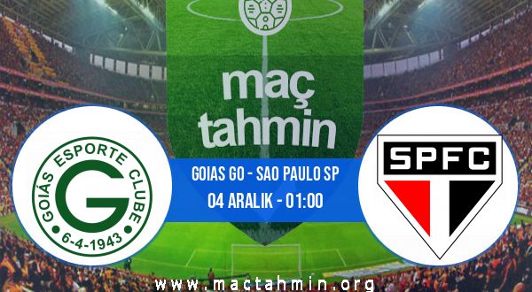 Goias GO - Sao Paulo SP İddaa Analizi ve Tahmini 04 Aralık 2020