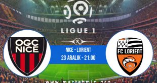 Nice - Lorient İddaa Analizi ve Tahmini 23 Aralık 2020