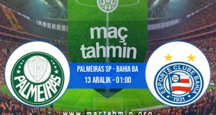 Palmeiras SP - Bahia BA İddaa Analizi ve Tahmini 13 Aralık 2020