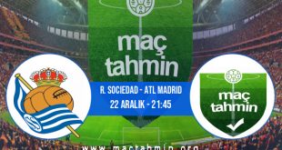 R. Sociedad - Atl Madrid İddaa Analizi ve Tahmini 22 Aralık 2020