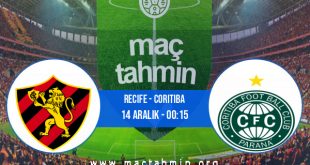 Recife - Coritiba İddaa Analizi ve Tahmini 14 Aralık 2020