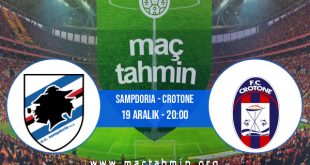 Sampdoria - Crotone İddaa Analizi ve Tahmini 19 Aralık 2020