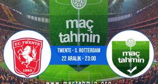 Twente - S. Rotterdam İddaa Analizi ve Tahmini 22 Aralık 2020