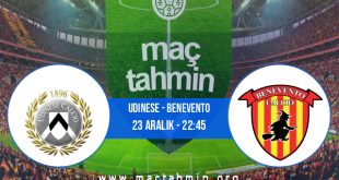 Udinese - Benevento İddaa Analizi ve Tahmini 23 Aralık 2020