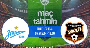 Zenit - FC Ural İddaa Analizi ve Tahmini 05 Aralık 2020