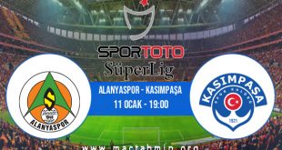 Alanyaspor - Kasımpaşa İddaa Analizi ve Tahmini 11 Ocak 2021