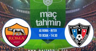 AS Roma - Inter İddaa Analizi ve Tahmini 10 Ocak 2021