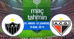 Atl. Mineiro - Atl Goianiense İddaa Analizi ve Tahmini 18 Ocak 2021