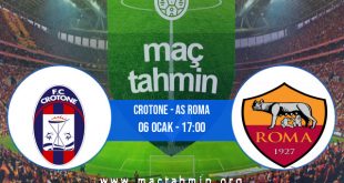 Crotone - AS Roma İddaa Analizi ve Tahmini 06 Ocak 2021