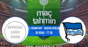 E. Frankfurt - Hertha Berlin İddaa Analizi ve Tahmini 30 Ocak 2021