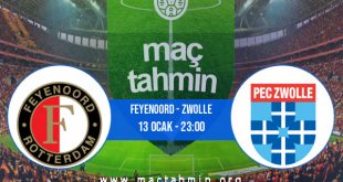 Feyenoord - Zwolle İddaa Analizi ve Tahmini 13 Ocak 2021