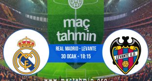 Real Madrid - Levante İddaa Analizi ve Tahmini 30 Ocak 2021