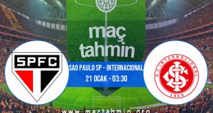 Sao Paulo SP - Internacional İddaa Analizi ve Tahmini 21 Ocak 2021