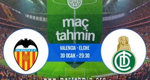 Valencia - Elche İddaa Analizi ve Tahmini 30 Ocak 2021