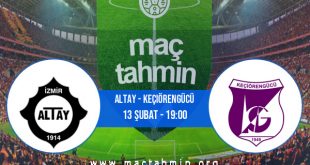 Altay - Keçiörengücü İddaa Analizi ve Tahmini 13 Şubat 2021