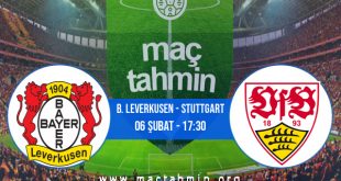 B. Leverkusen - Stuttgart İddaa Analizi ve Tahmini 06 Şubat 2021