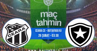 Ceara CE - Botafogo RJ İddaa Analizi ve Tahmini 26 Şubat 2021