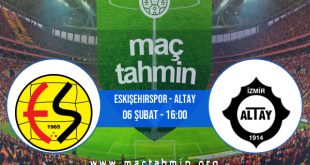Eskişehirspor - Altay İddaa Analizi ve Tahmini 06 Şubat 2021