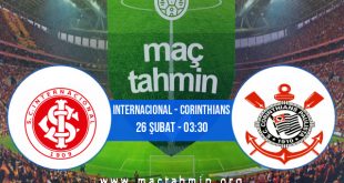 Internacional - Corinthians İddaa Analizi ve Tahmini 26 Şubat 2021