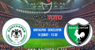 Konyaspor - Denizlispor İddaa Analizi ve Tahmini 14 Şubat 2021