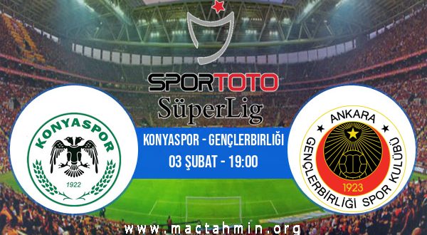 Konyaspor - Gençlerbirliği İddaa Analizi ve Tahmini 03 Şubat 2021