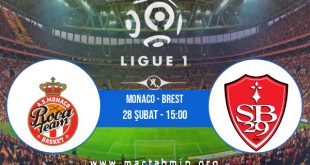 Monaco - Brest İddaa Analizi ve Tahmini 28 Şubat 2021