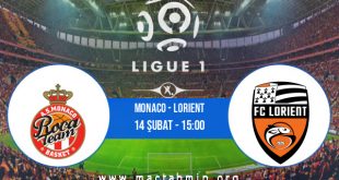 Monaco - Lorient İddaa Analizi ve Tahmini 14 Şubat 2021