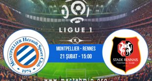 Montpellier - Rennes İddaa Analizi ve Tahmini 21 Şubat 2021