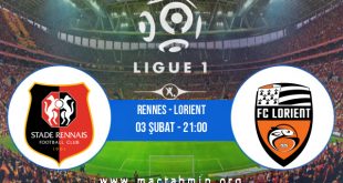 Rennes - Lorient İddaa Analizi ve Tahmini 03 Şubat 2021