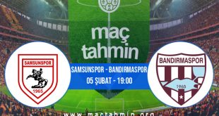 Samsunspor - Bandırmaspor İddaa Analizi ve Tahmini 05 Şubat 2021