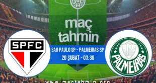 Sao Paulo SP - Palmeiras SP İddaa Analizi ve Tahmini 20 Şubat 2021