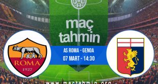 AS Roma - Genoa İddaa Analizi ve Tahmini 07 Mart 2021