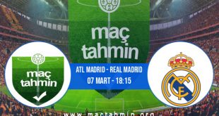 Atl Madrid - Real Madrid İddaa Analizi ve Tahmini 07 Mart 2021