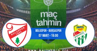 Boluspor - Bursaspor İddaa Analizi ve Tahmini 07 Mart 2021