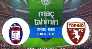 Crotone - Torino İddaa Analizi ve Tahmini 07 Mart 2021