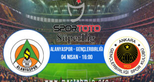 Alanyaspor - Gençlerbirliği İddaa Analizi ve Tahmini 04 Nisan 2021