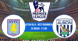 Aston Villa - West Bromwich İddaa Analizi ve Tahmini 25 Nisan 2021
