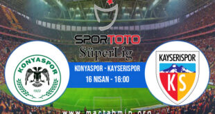 Konyaspor - Kayserispor İddaa Analizi ve Tahmini 16 Nisan 2021