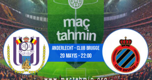 Anderlecht - Club Brugge İddaa Analizi ve Tahmini 20 Mayıs 2021