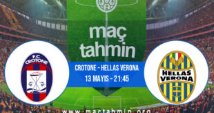 Crotone - Hellas Verona İddaa Analizi ve Tahmini 13 Mayıs 2021
