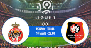 Monaco - Rennes İddaa Analizi ve Tahmini 16 Mayıs 2021