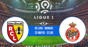 RC Lens - Monaco İddaa Analizi ve Tahmini 23 Mayıs 2021
