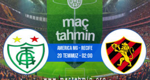 America MG - Recife İddaa Analizi ve Tahmini 20 Temmuz 2021