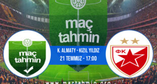 K. Almaty - Kızıl Yıldız İddaa Analizi ve Tahmini 21 Temmuz 2021