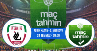 Rubin Kazan - S. Moskova İddaa Analizi ve Tahmini 24 Temmuz 2021
